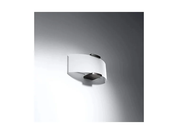 Sollux EMILIO Applique murale à 2 ampoules Blanc, Wengé, E14