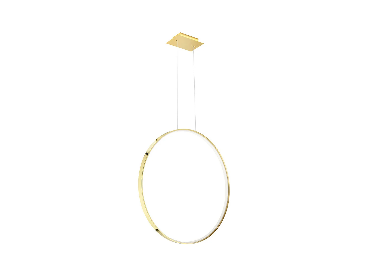 Hanglampen Rio Modern Van  - 1 Lichtbronnen - L.78 X H.150 Cm - Gouden