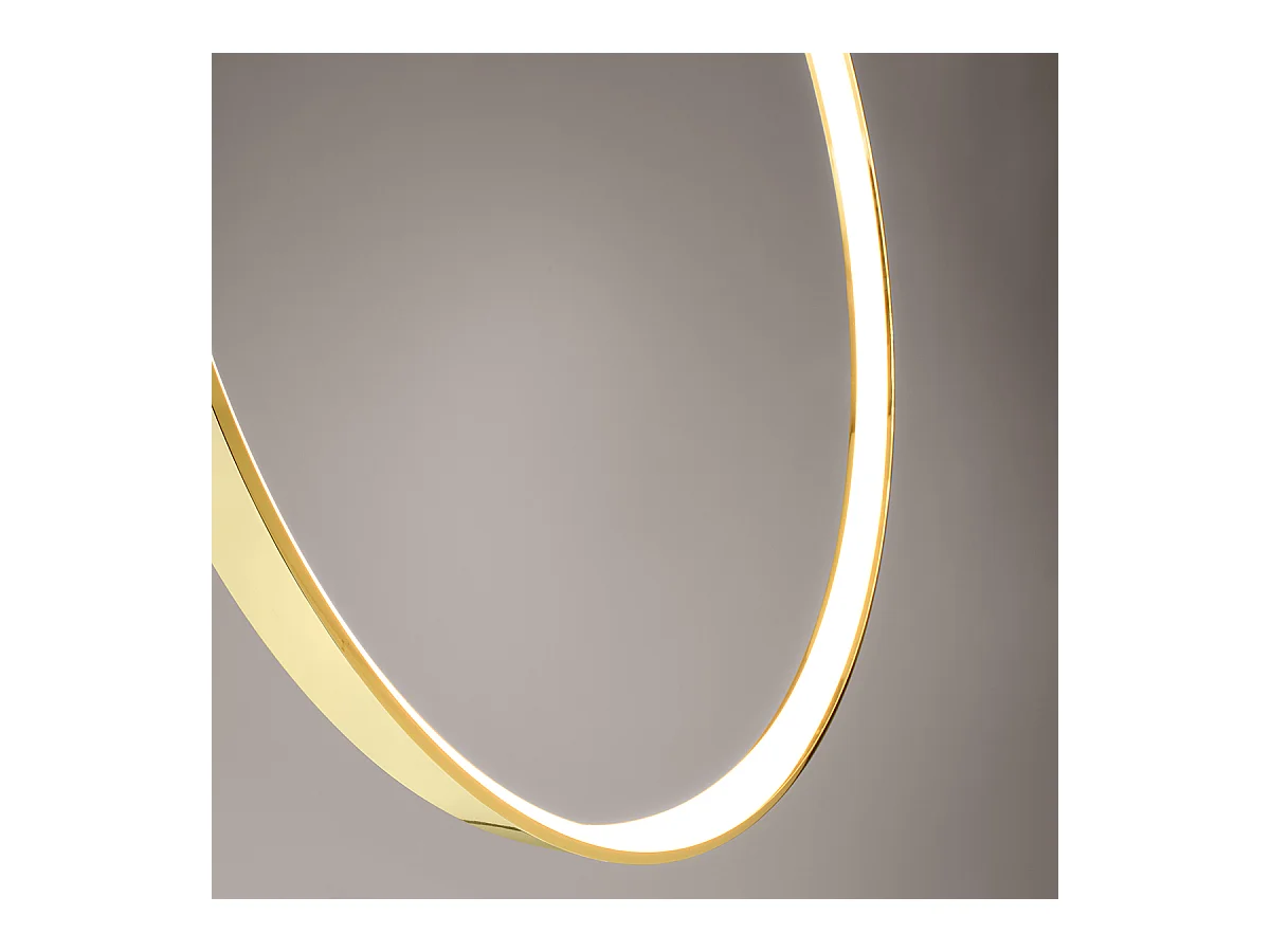 Hanglampen Rio Modern Van  - 1 Lichtbronnen - L.78 X H.150 Cm - Gouden