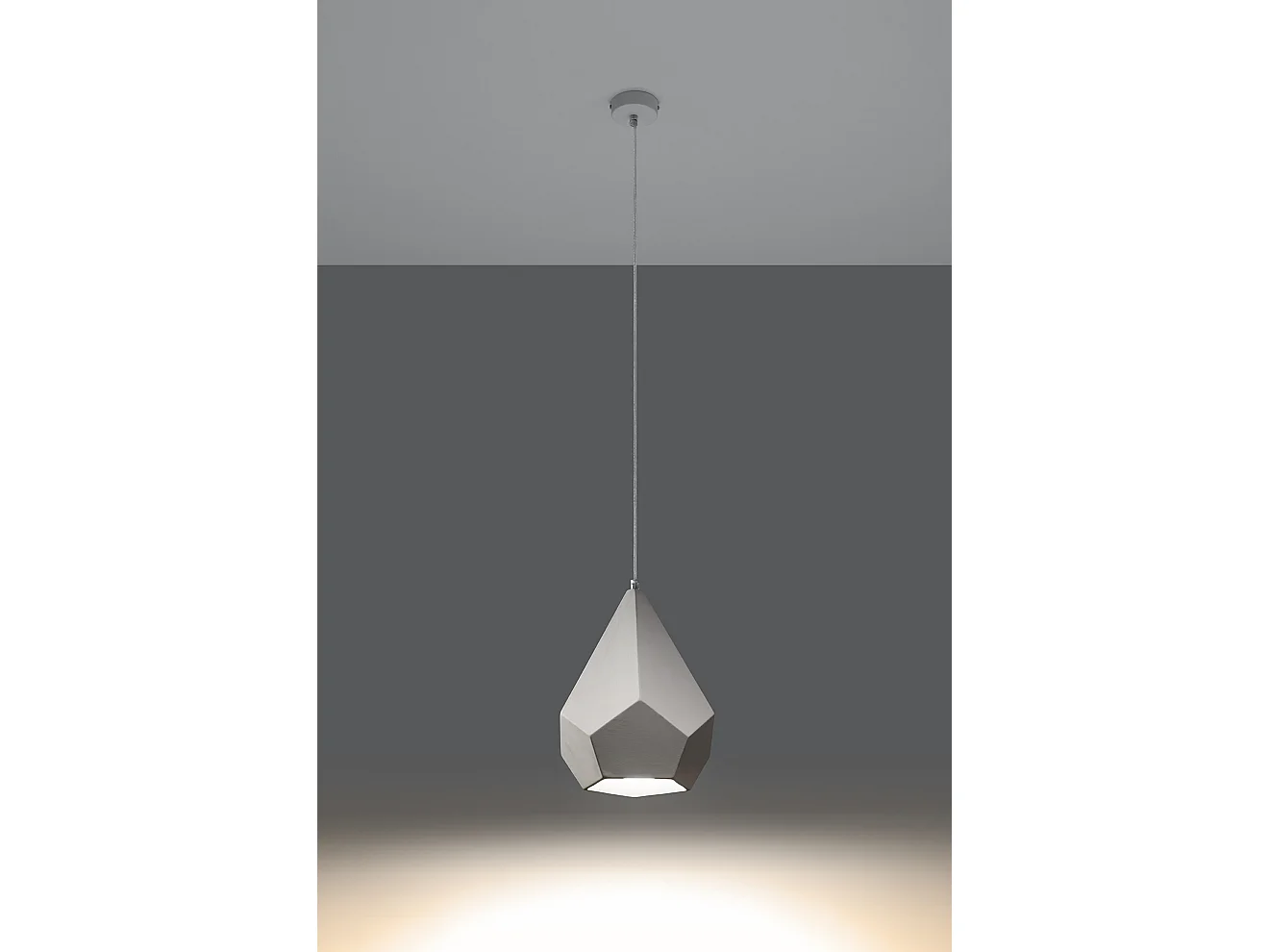 Sollux PAVLUS Suspension Céramique Blanche E27