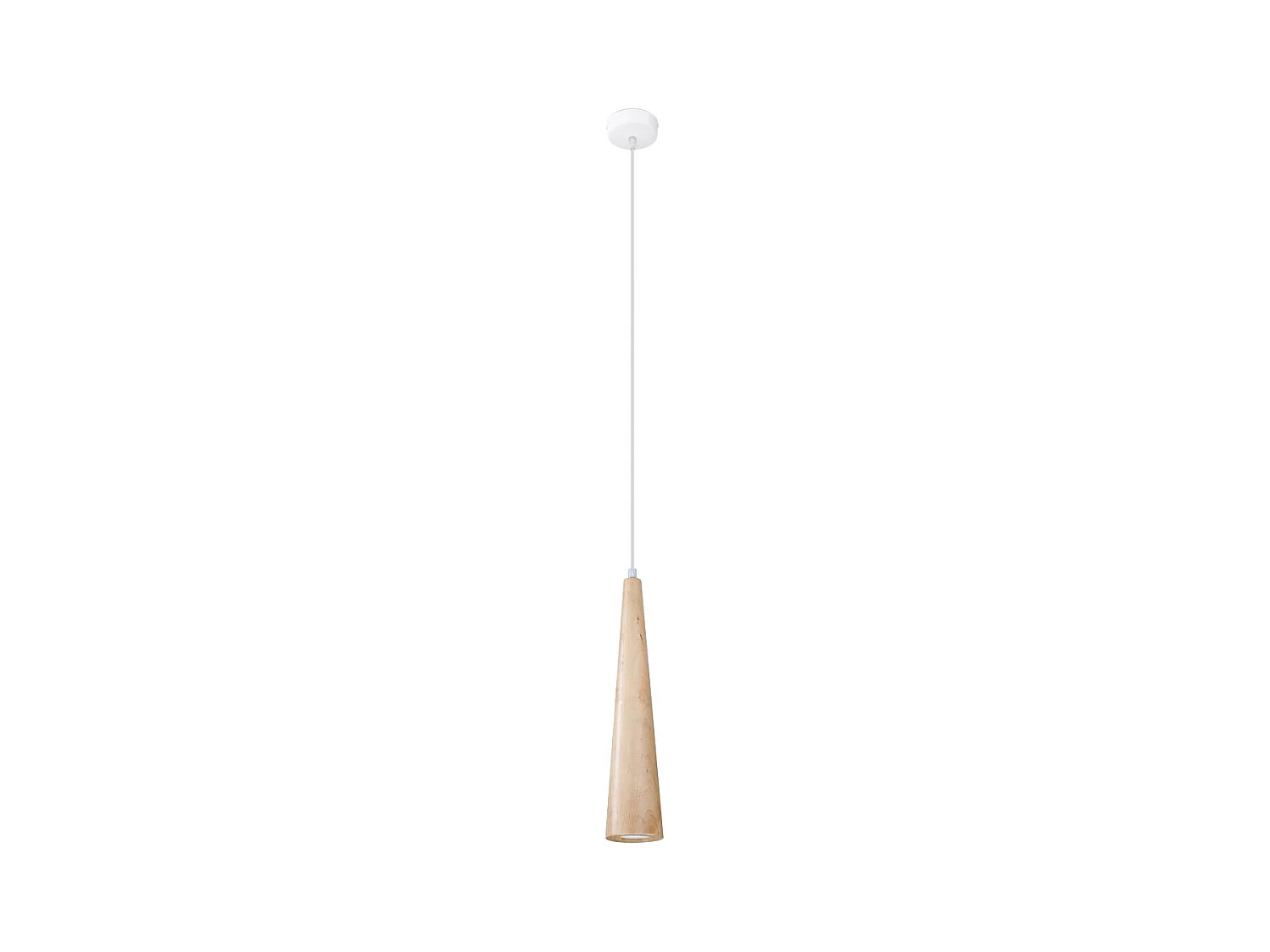 Sollux Sula Plafonnier Slim Pendant Bois Naturel