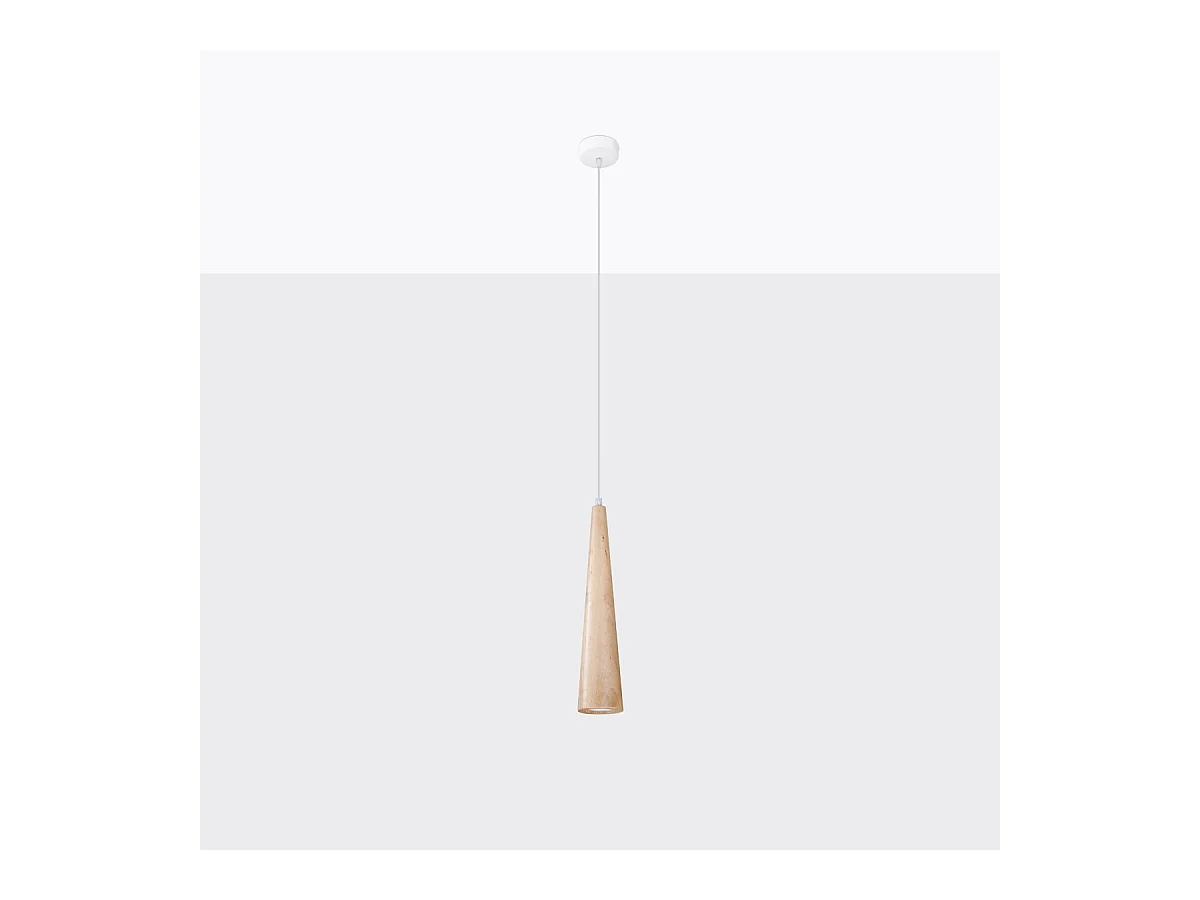 Sollux Sula Lámpara de Techo Suspendida Fina Madera Natural