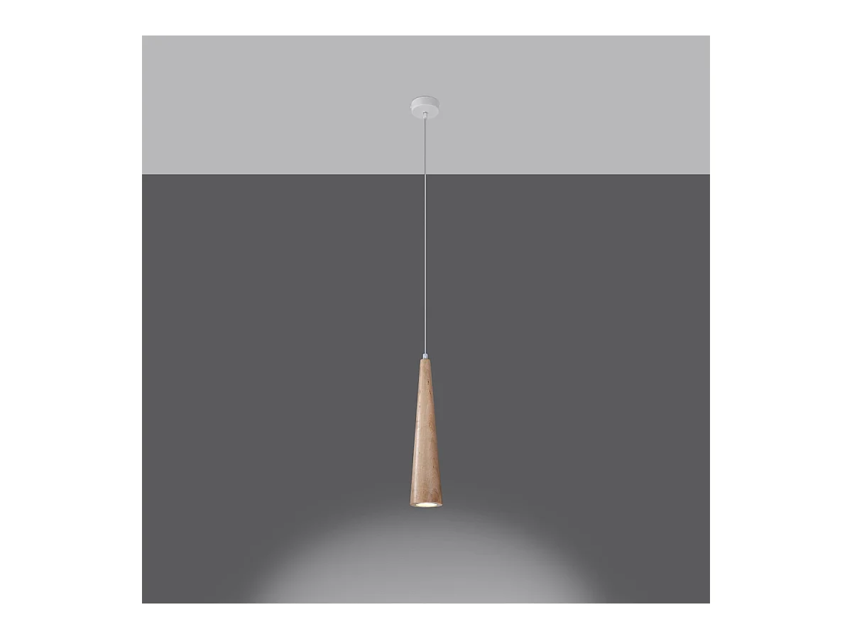 Sollux Sula Lámpara de Techo Suspendida Fina Madera Natural