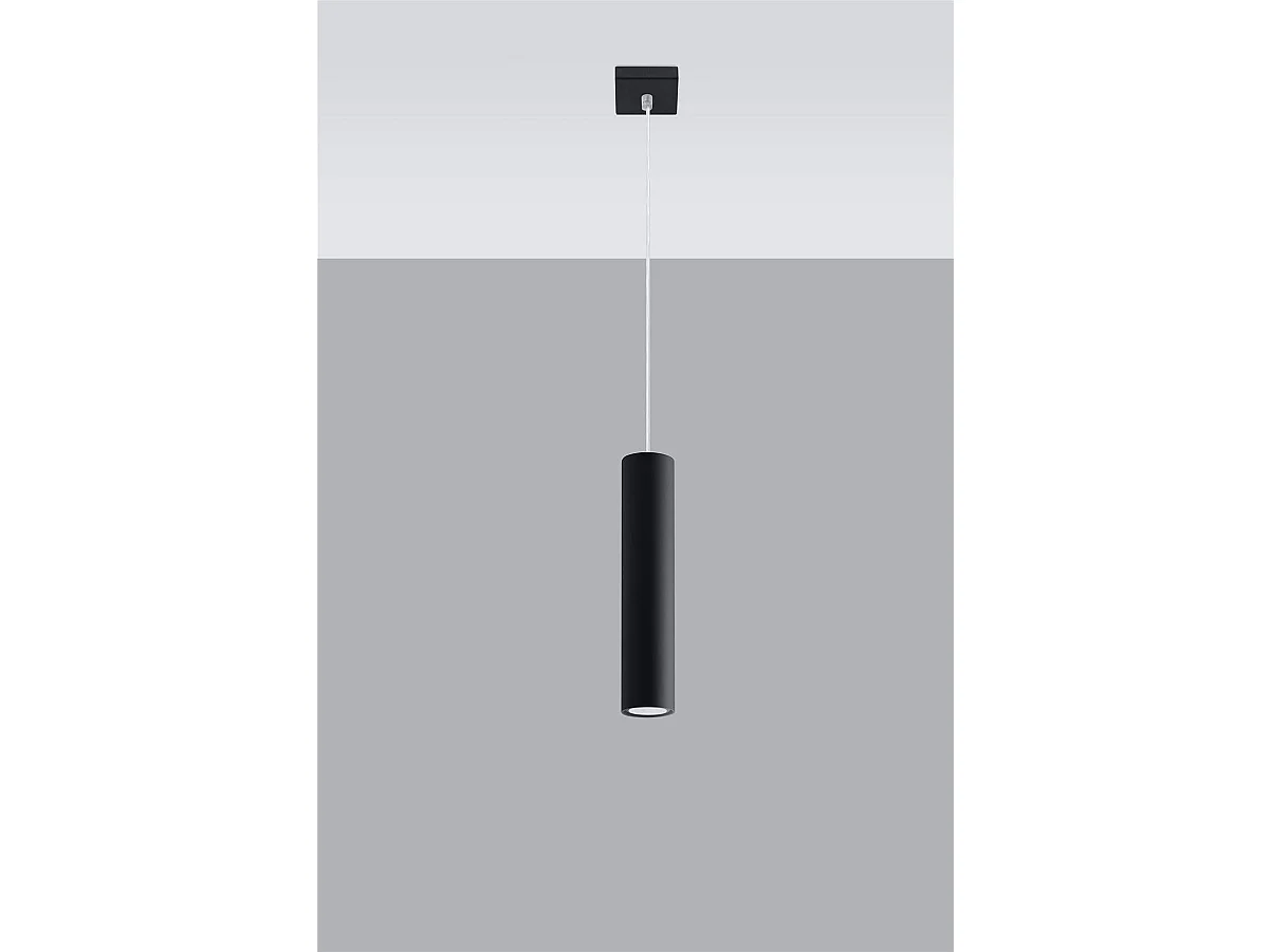 Sollux LAGOS - 1 Lichtdeckenanhänger Schwarz, GU10