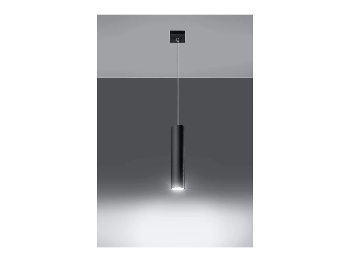 Sollux LAGOS - 1 Lichtdeckenanhänger Schwarz, GU10