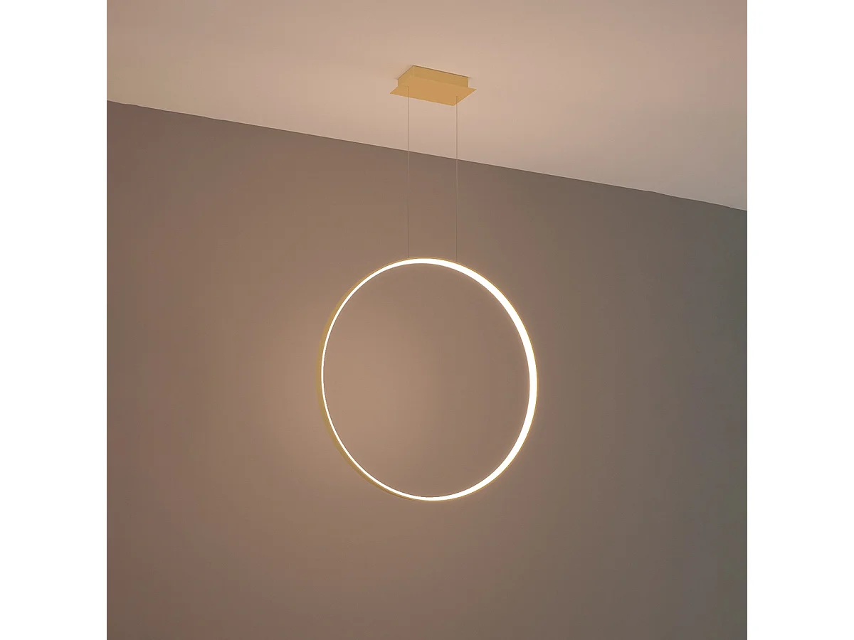 Sollux Rio Plafoniera a Sospensione Led Integrata Dorata