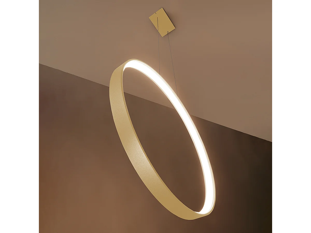 Sollux Rio Plafoniera a Sospensione Led Integrata Dorata