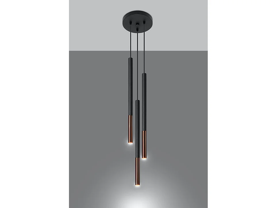 Cluster-Hängelampe Pendelleuchte Black, Copper G9 Cluster-Hängelampe Pendelleuchte Schwarz, Kupfer G9