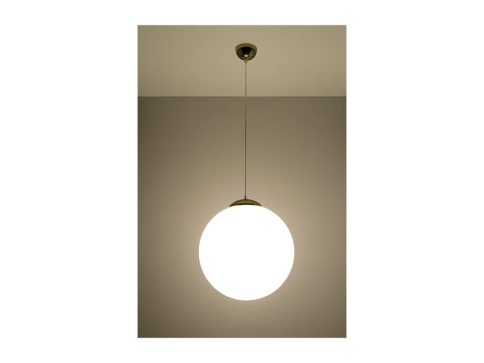 Globe Pendelleuchte White, Gold E27 Globe Pendelleuchte Weiß, Gold E27