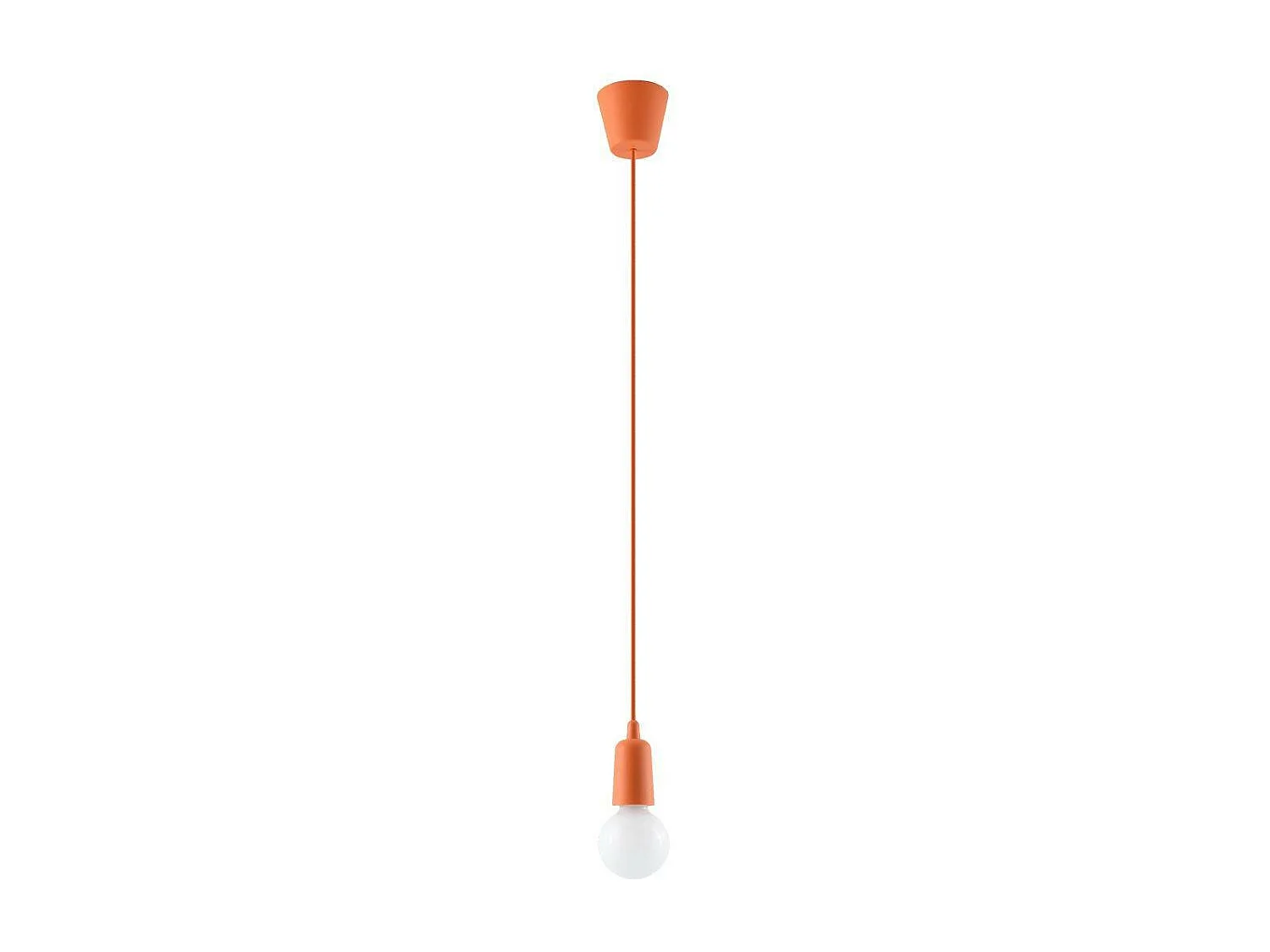 Hanglampen Diego Modern Van  - 1 Lichtbronnen - L.9 X H.90 Cm - Oranje