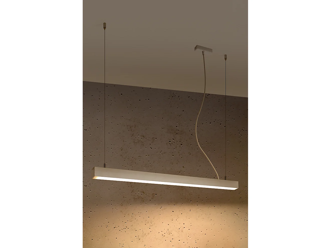 Integrated LED  95cm Linear Straight Bar Pendelleuchte White 3000K Integrierte LED 95cm Linear Straight Bar Pendelleuchte Weiß 3000K