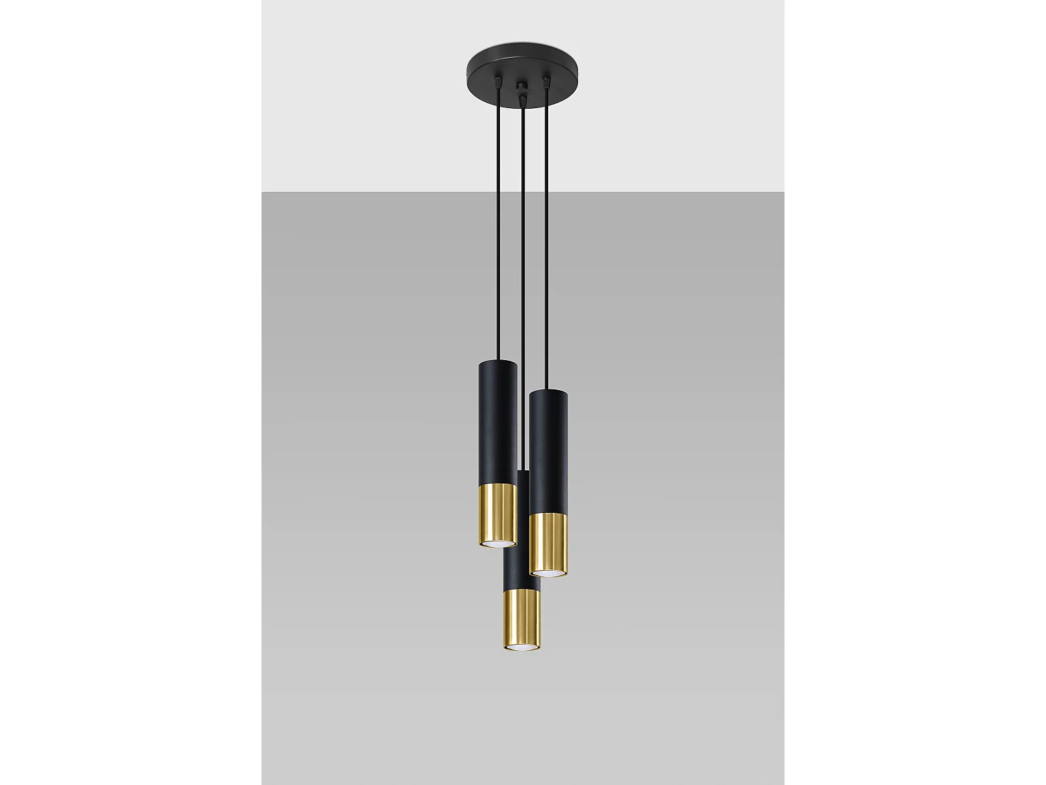 Cluster-Hängelampe  Black, Gold GU10 Cluster-Hängelampe Schwarz, Gold GU10