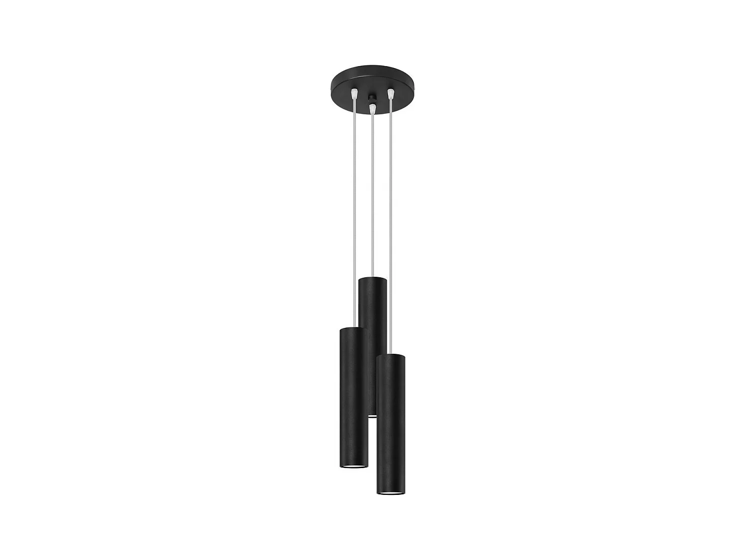 Sollux Lighting Lagos Plafonnier suspendu Cluster, noir, 3x GU10