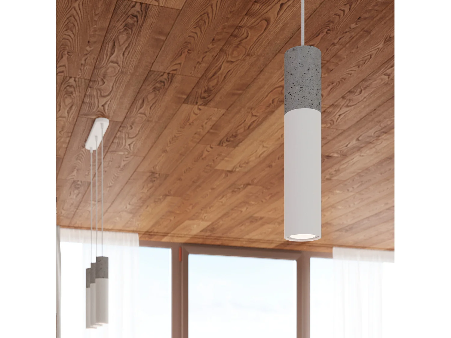 Sollux lichting Borgio Cluster Pendelleuchte, Grau, Weiß, 3x GU10