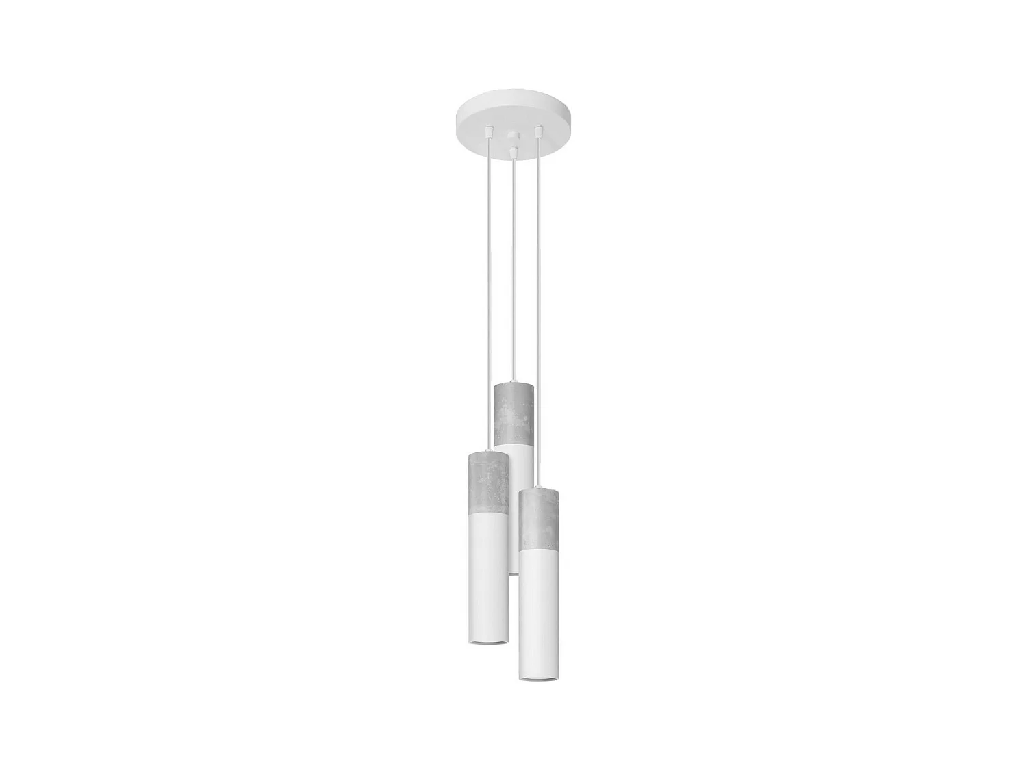 Sollux Lighting Borgio Plafón Colgante Cluster, Gris, Blanco, 3x GU10