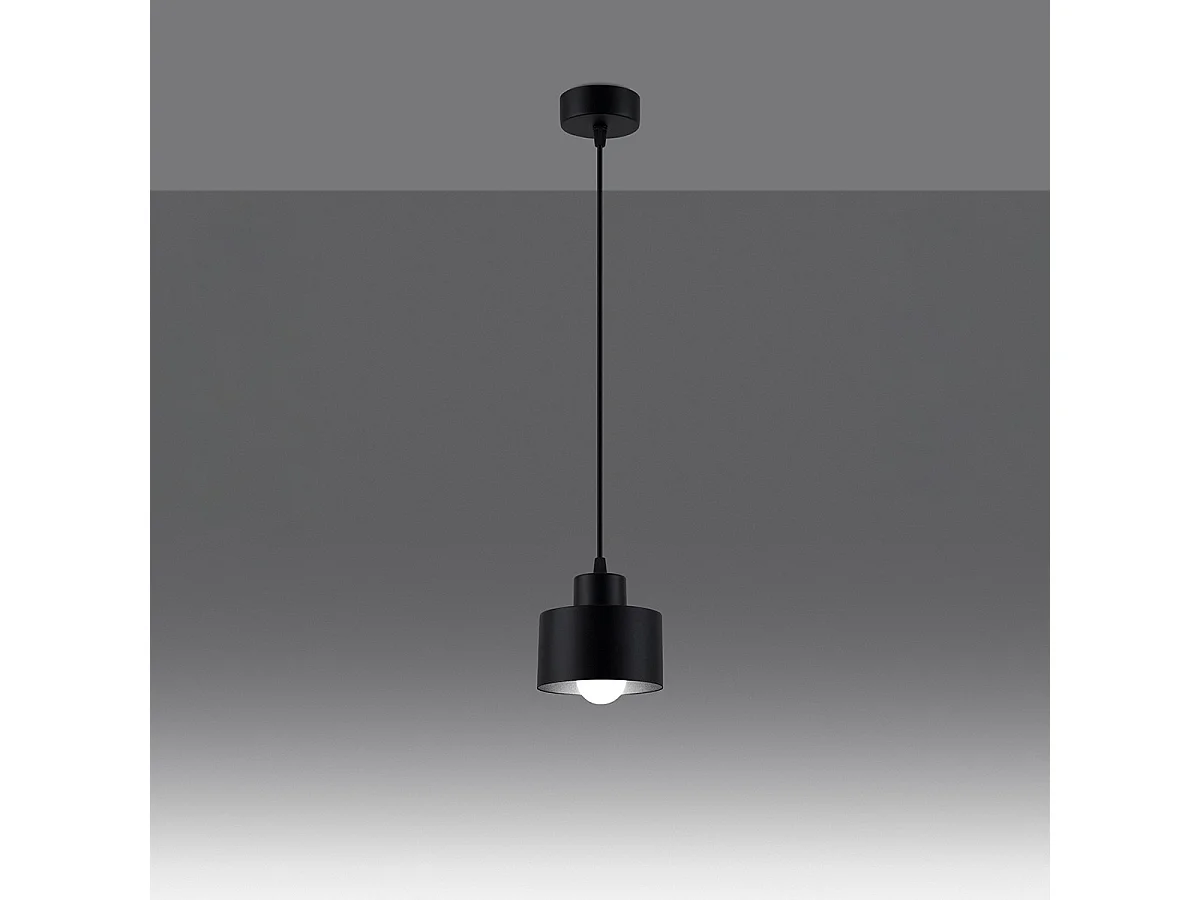 Sollux Savar Plafonnier Dome Suspension Noir