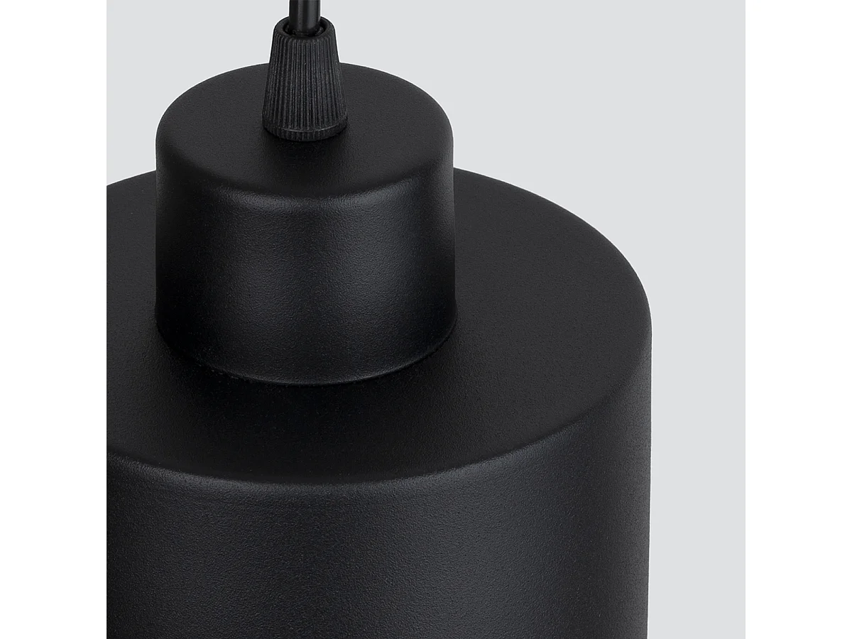 Hanglampen Savar Modern Van  - 1 Lichtbronnen - L.12 X H.120 Cm - Zwart