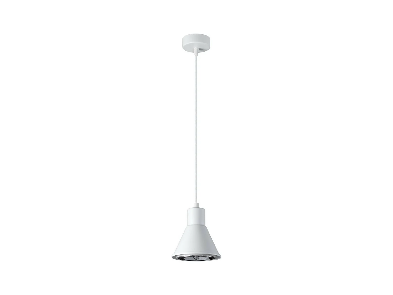 Sollux Lighting Taleja Plafonnier suspendu Dome, blanc, 1x ES111