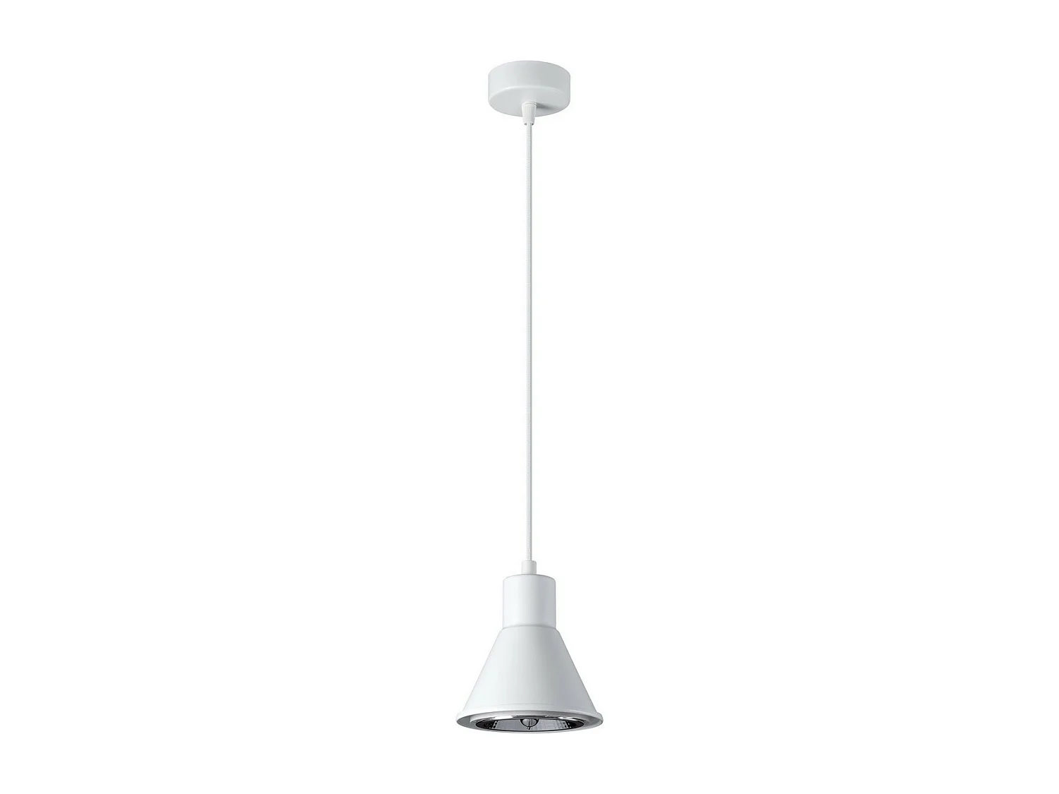 Hanglampen Tazila Modern Van  - 1 Lichtbronnen - L.14 X H.120 Cm - Wit
