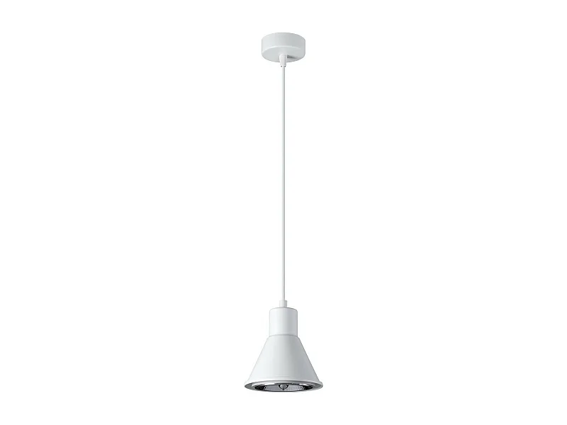 Hanglampen Tazila Modern Van  - 1 Lichtbronnen - L.14 X H.120 Cm - Wit