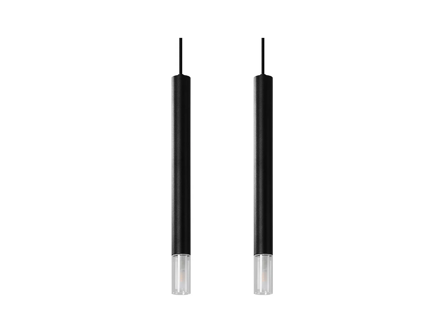 Sollux Lighting Wezyr Plafonnier suspendu Bar, noir, 2x G9