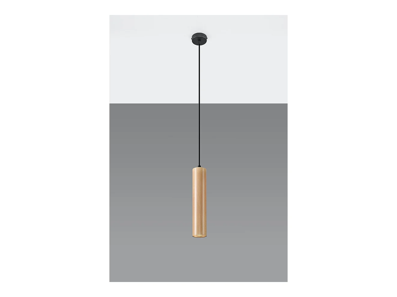 Lampa wisząca LINO 1 drewniana