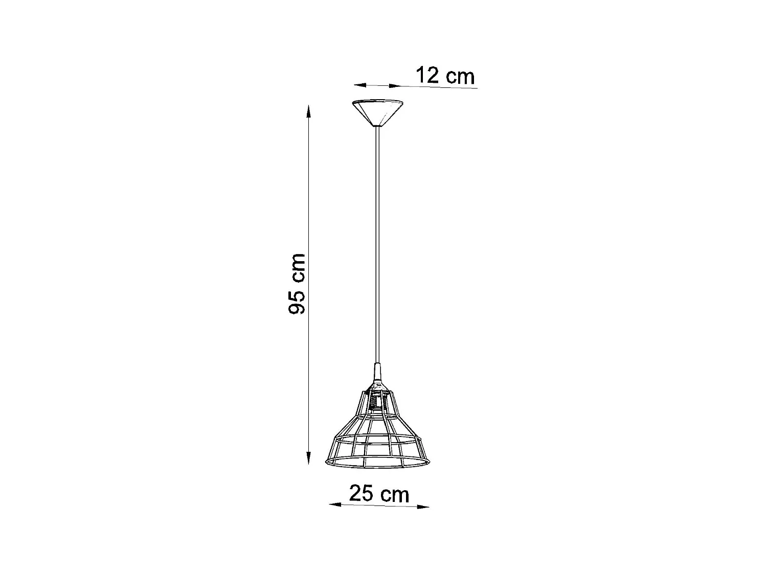 Sollux ANATA Plafonnier suspendu à 1 ampoule blanc, E27
