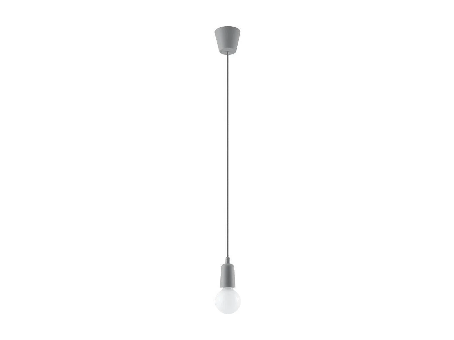 Lampa wisząca DIEGO 1 szara