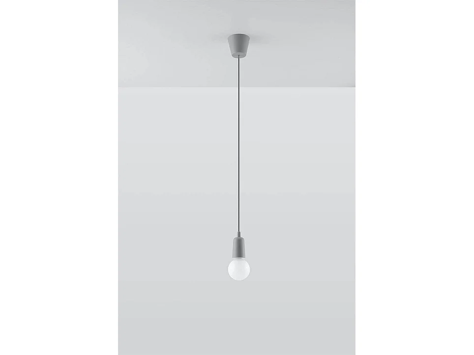 Lampa wisząca DIEGO 1 szara