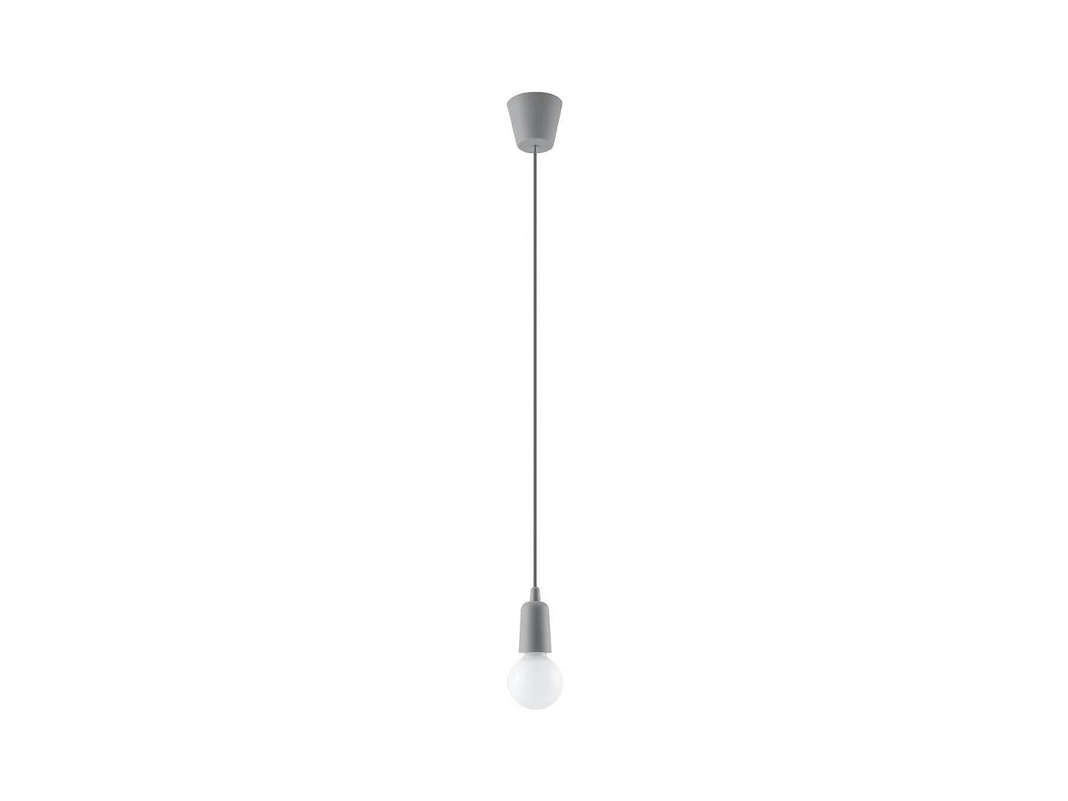 Sollux DIEGO Suspension à 1 lumière, gris