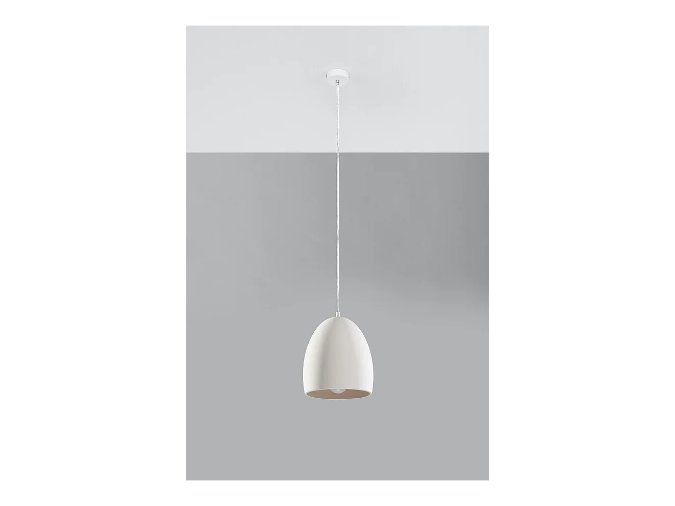 Dome Ceramic Pendelleuchte White E27 Dome Keramik Pendelleuchte Weiß E27