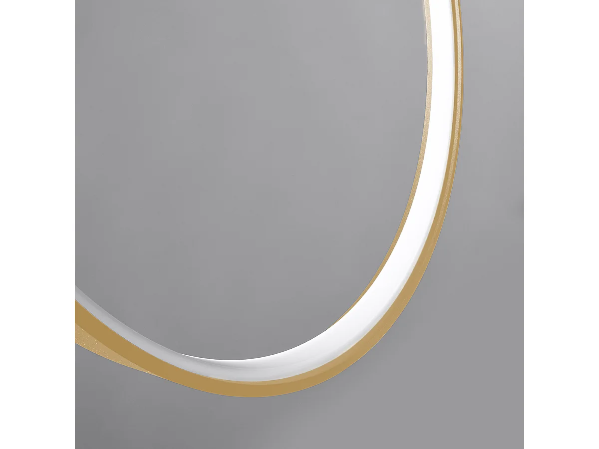 Sollux Lighting Rio Plafonnier suspendu à LED intégré, or, 4000K, 5520lm