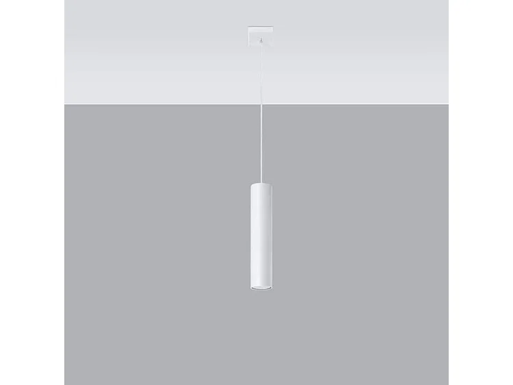 Hanglampen Lagos Modern Van  - 1 Lichtbronnen - L.8 X H.100 Cm - Wit