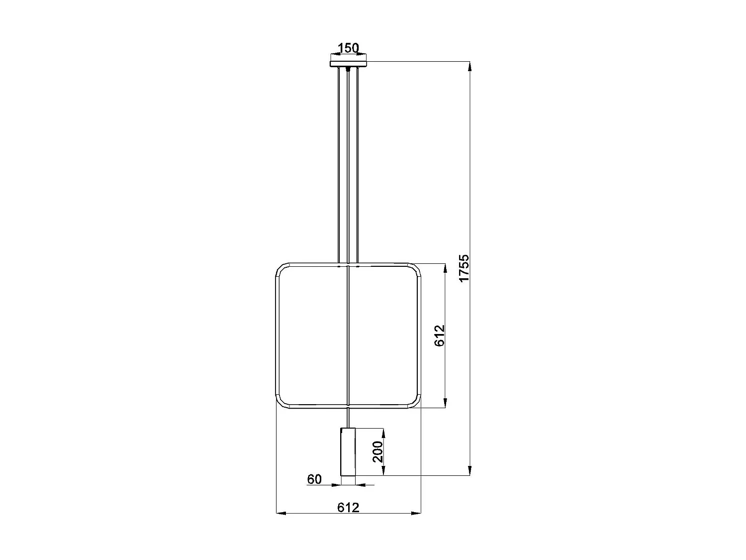 Lampada a sospensione moderna con struttura metallica nera GU10 Lámpara colgante moderna con marco de alambre Negro GU10