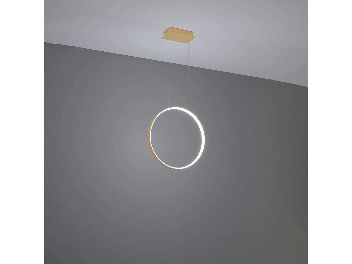 Sollux Rio Plafoniera a Sospensione Led Integrata Dorata