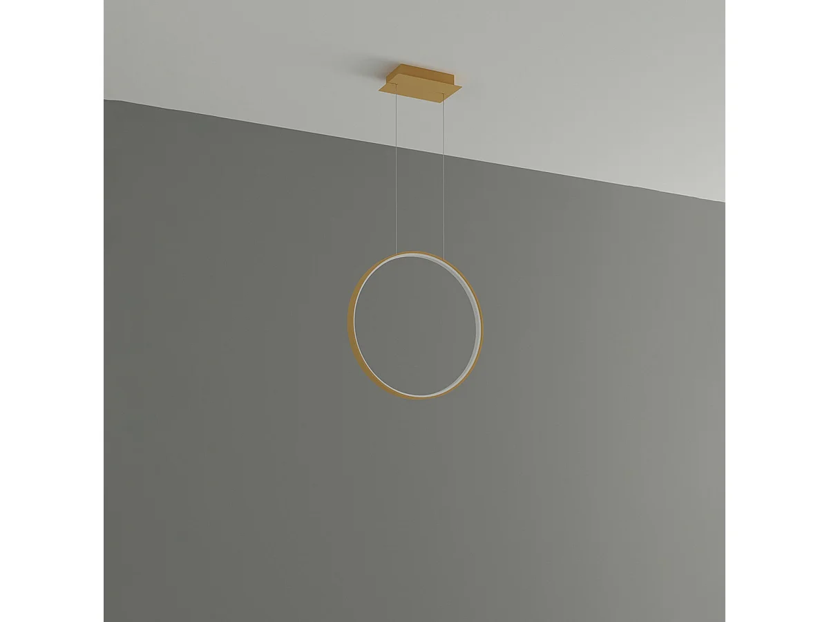 Sollux Rio Lámpara de Techo Colgante Led Integrada Dorada