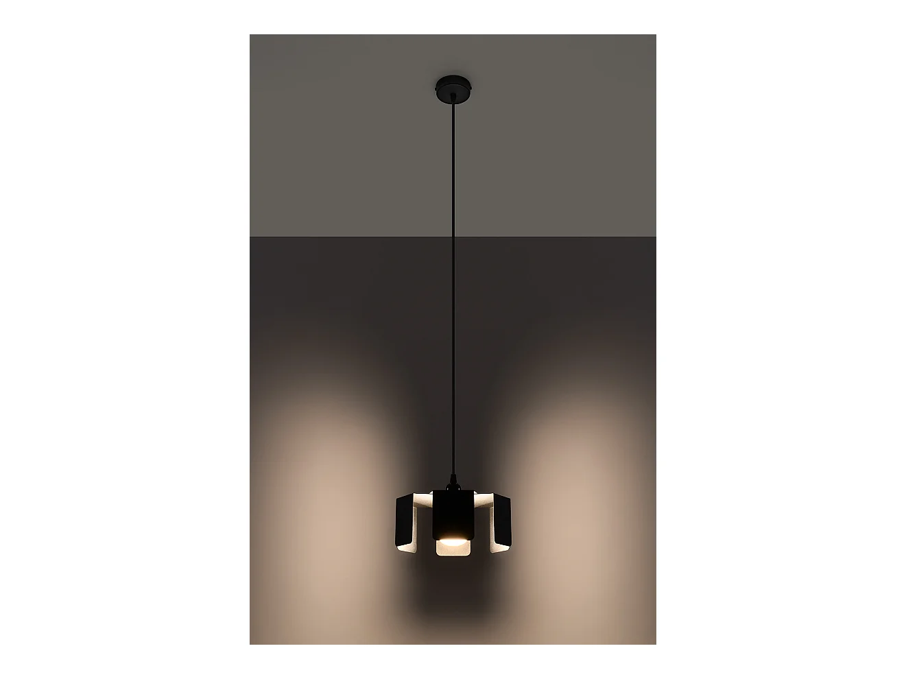 Sollux TULIP Suspension Moderne Noir E27