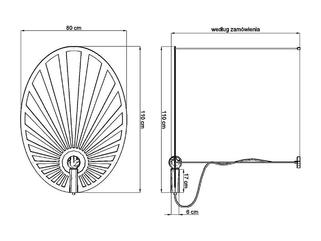 Hanglampen Lehdet Minimalistisch Van  - 1 Lichtbronnen - L.110 X H.150 Cm - Zwart