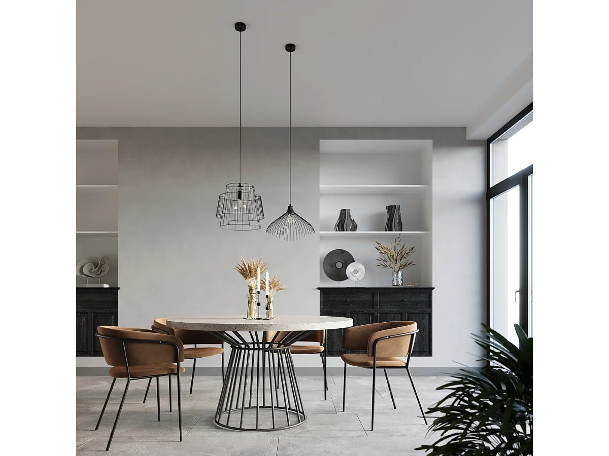 Wire Frame Pendelleuchte Black E27 Wire Frame Pendelleuchte Schwarz E27