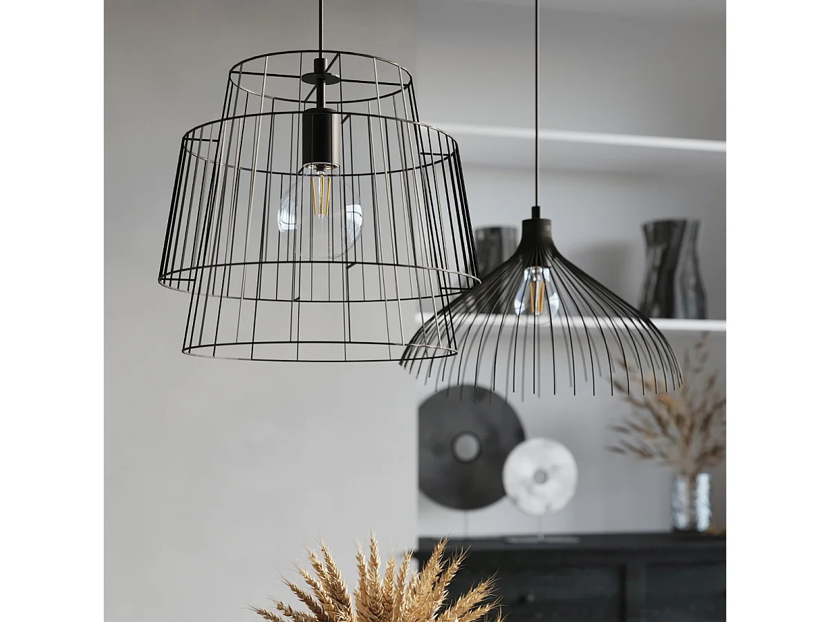 Wire Frame Pendelleuchte Black E27 Wire Frame Pendelleuchte Schwarz E27