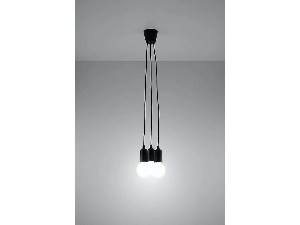 Lampa wisząca DIEGO 3 czarna
