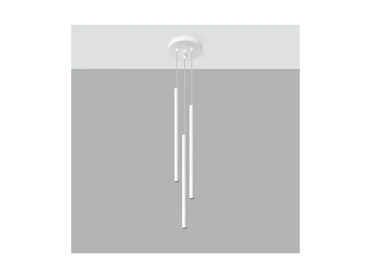 Sollux PASTELO Luminaire suspendu à 3 grappes blanches, G9