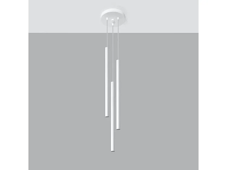 Sollux PASTELO Luminaire suspendu à 3 grappes blanches, G9