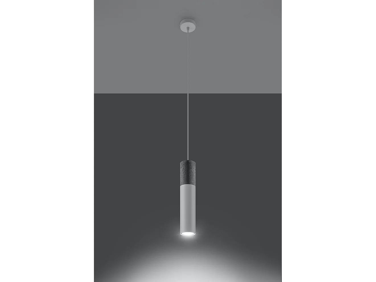 Slim 8cm Pendelleuchte Grey, White GU10 Slim 8cm Pendelleuchte Grau, Weiß GU10