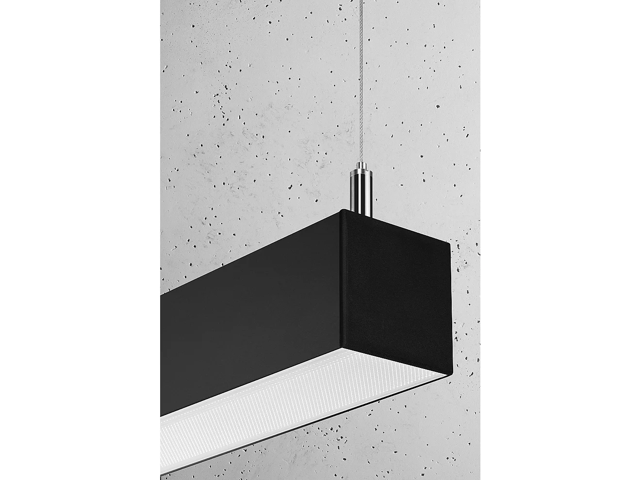 Integrated LED  95cm Linear Straight Bar Pendelleuchte Black 4000K Integrierte LED 95cm Linear Straight Bar Pendelleuchte Schwarz 4000K