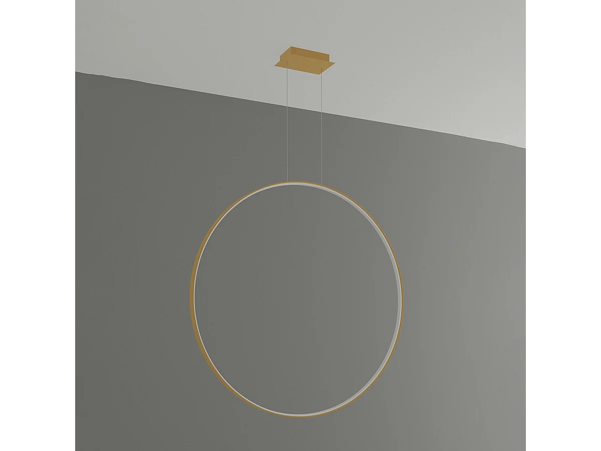 Sollux Rio Plafonnier Led Suspendu Intégré Doré