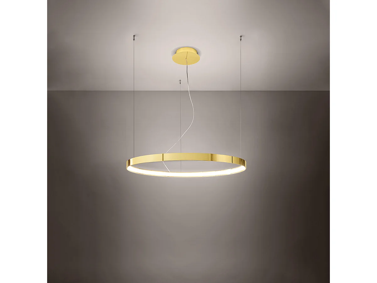 Sollux Rio Integrierte Deckenleuchte mit LED-Anhänger, poliertes Gold, verzinkt