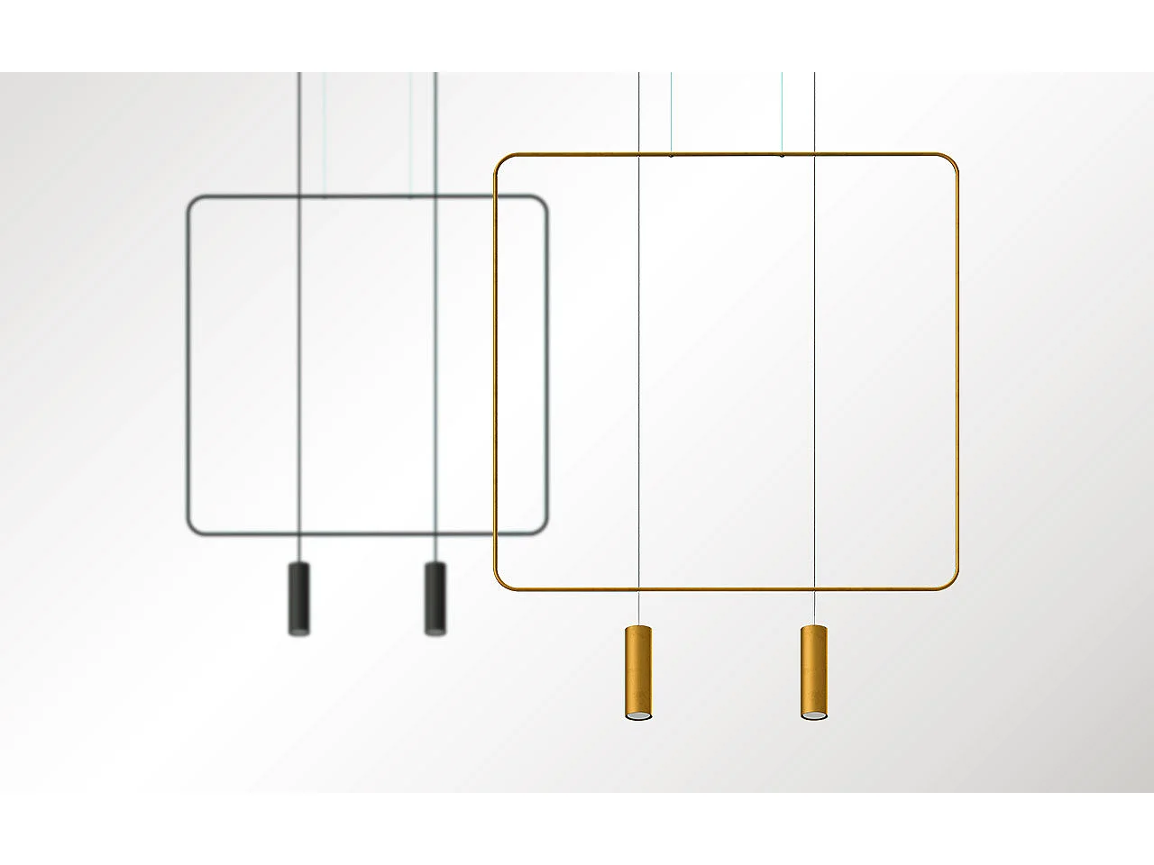 Lampa wisząca RANA 2 czarna