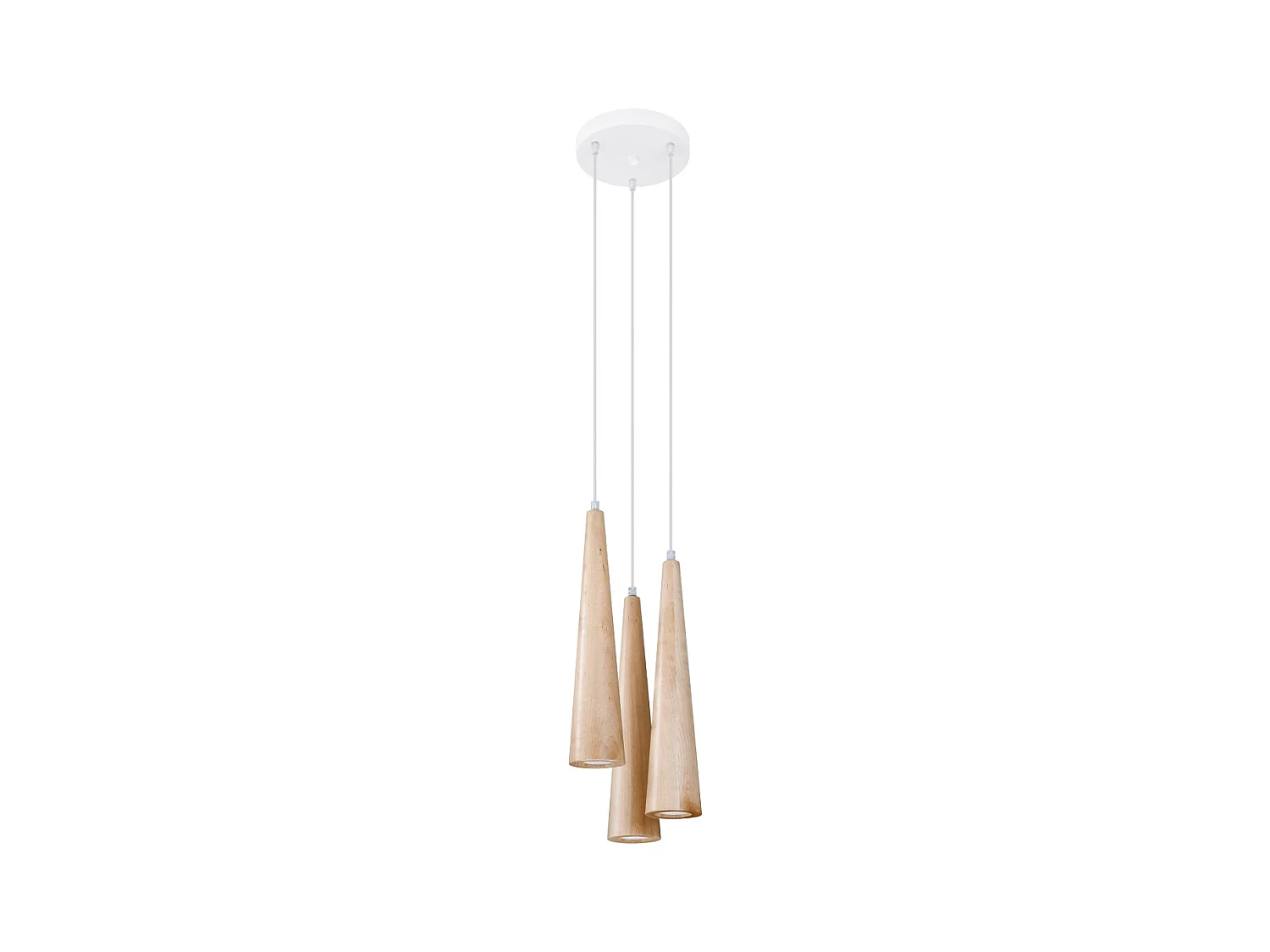 Sollux Sula Plafonnier Suspendu Cluster Bois Naturel