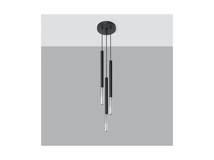 Sollux MOZAICA Suspension Cluster Drop Noir, Chrome G9